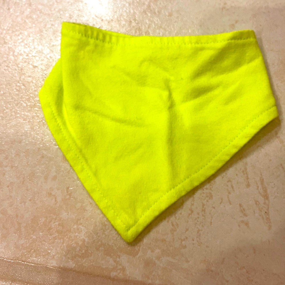 Neon Green/Yellow Pet Bandanna - Size Small